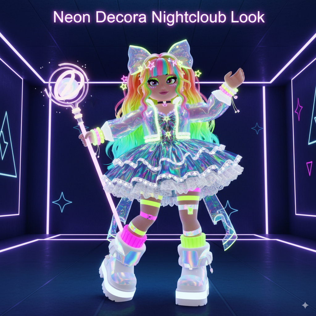 Neon Decora Nightclub Look