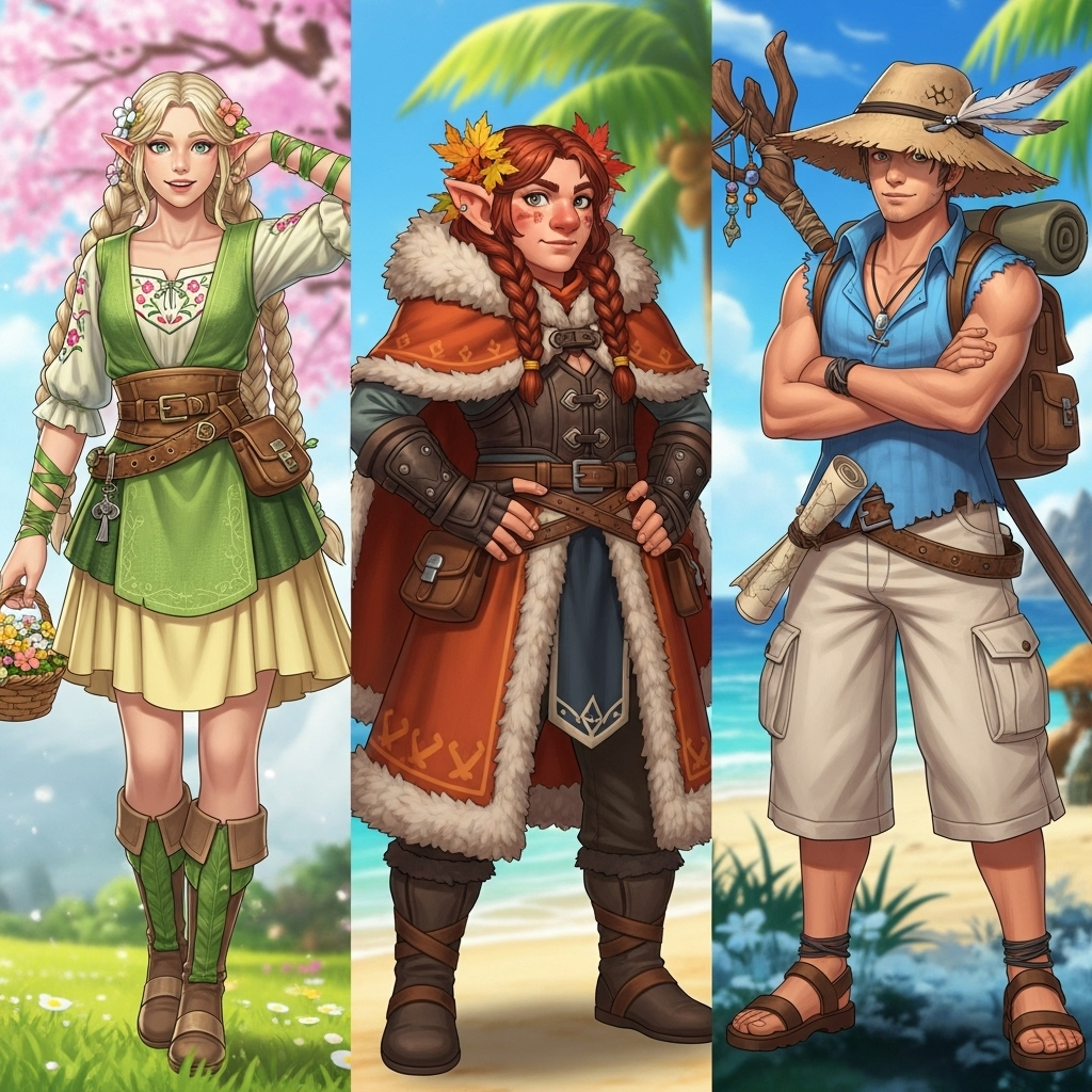 Seasonal Outfit Ideas for Your Game Characters