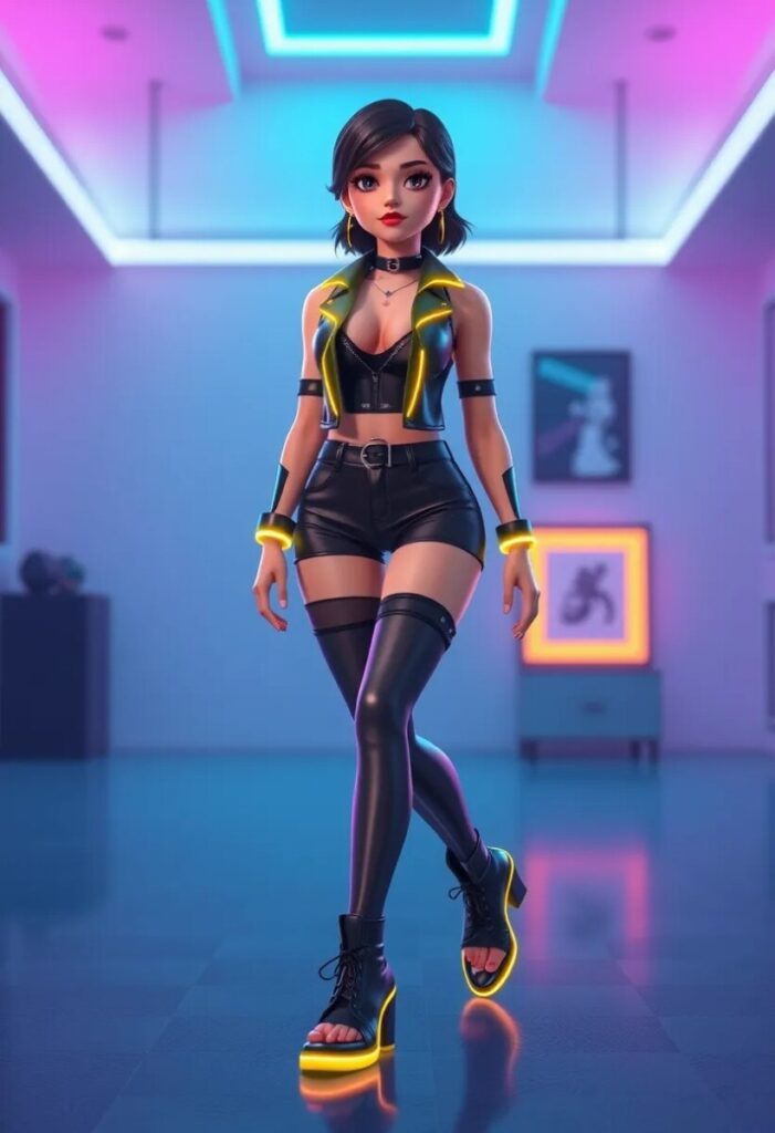 Cyberpunk Edge Neon and Noir