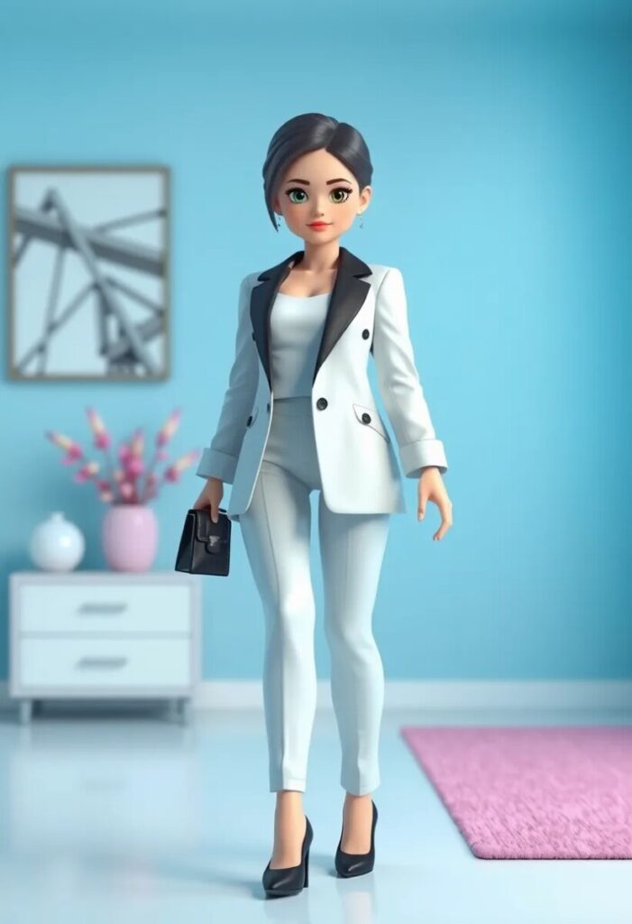 Monochrome Power Outfit