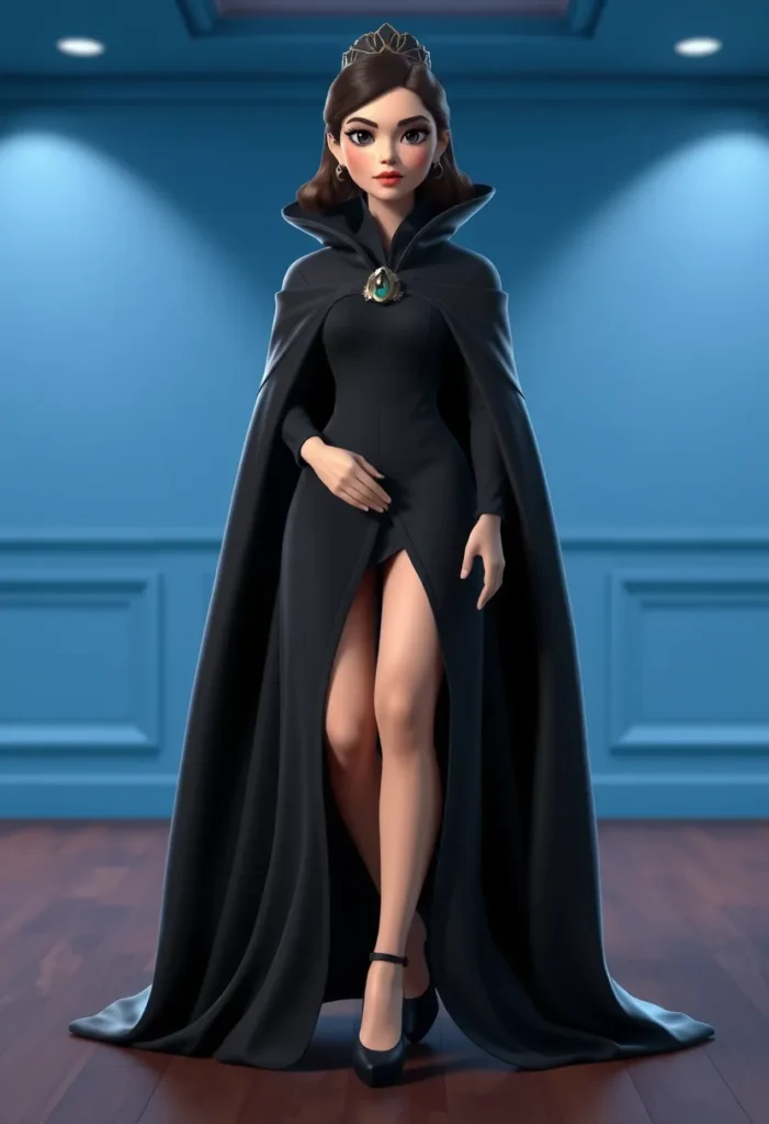 Obsidian Queen's Mantle Royal Shadow Cloak