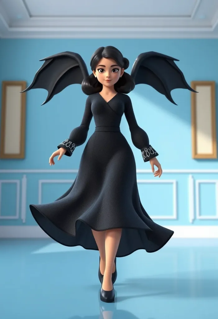 Shadowweave Tunic and Skirt Fluid Darkness