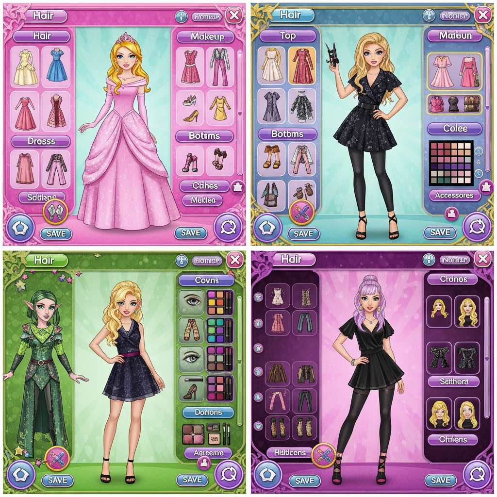Top Dress-Up Games with Makeover Features The Ultimate Virtual Style Revolution