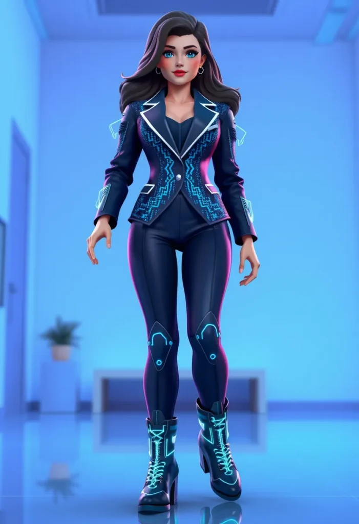 . Cyberpunk Digital Workspace Ensemble