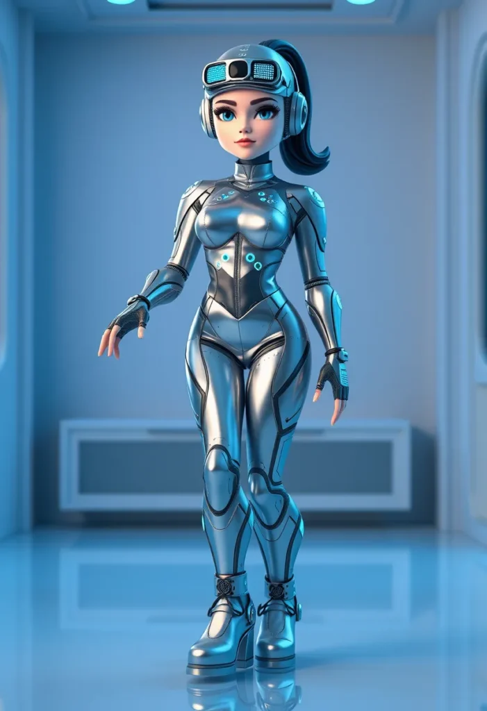 Metallic Cyber Alien