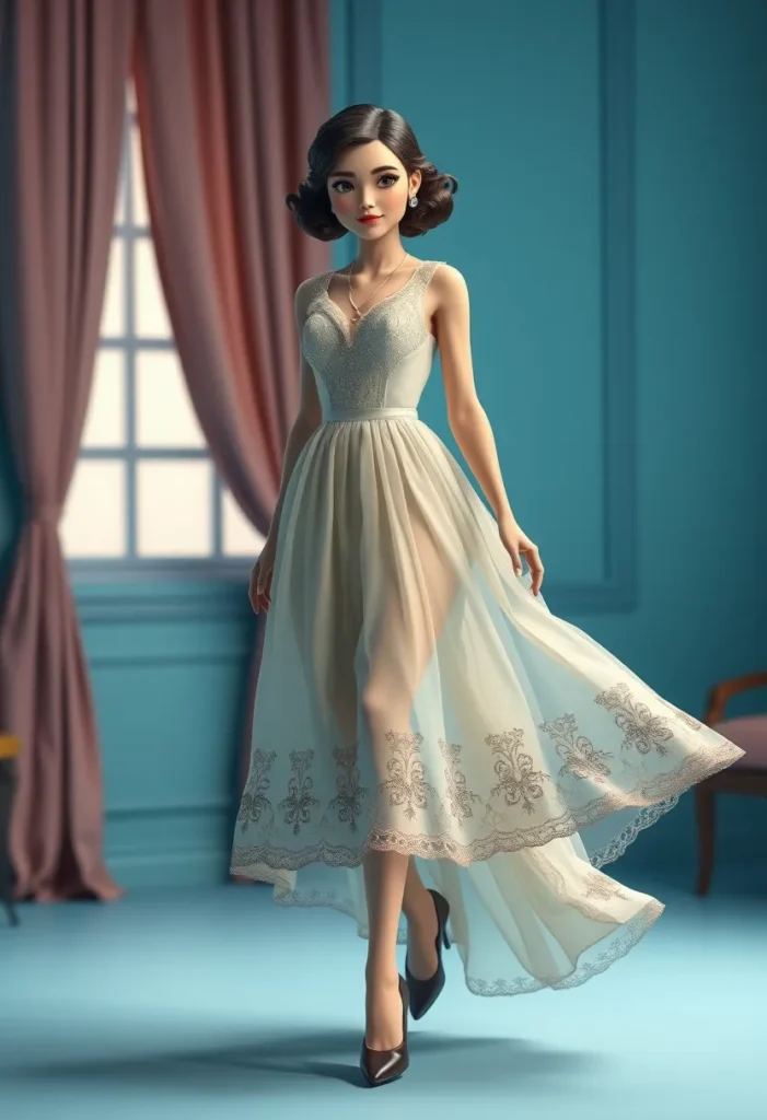 Post-Apocalyptic Princess Look Elegance Amidst Chaos