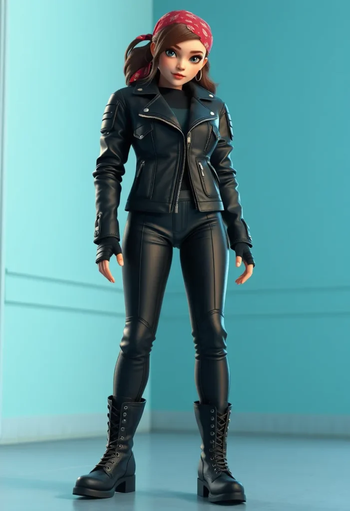 Rebel Biker Energy Look Speed Through the Apocalypse