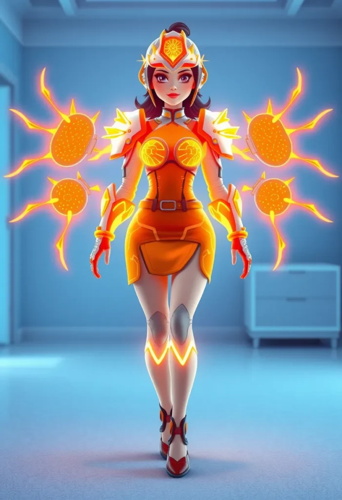 Solar Flare Warrior Armor