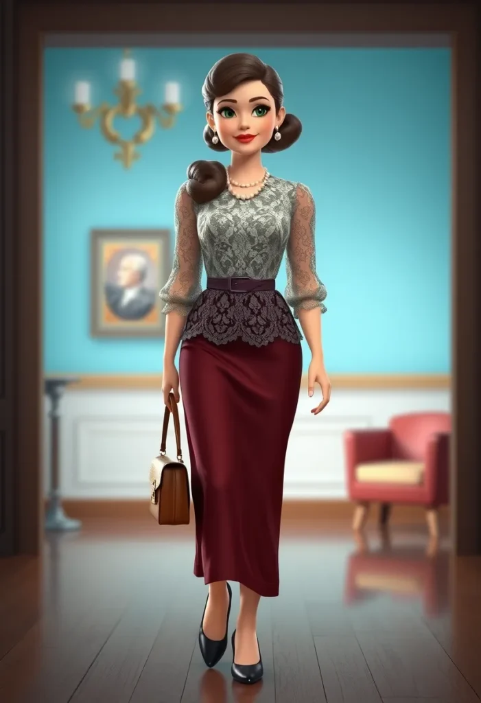 Vintage Lace Glamour Attire